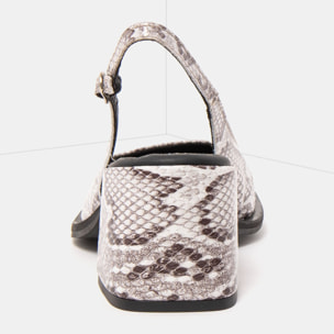 Sandalias con tacón 2012S SNAKE WHITE / VERONA color White