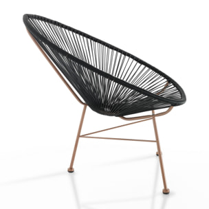 Tomasucci Fauteuil intérieur / extérieur NUMANA NOIR