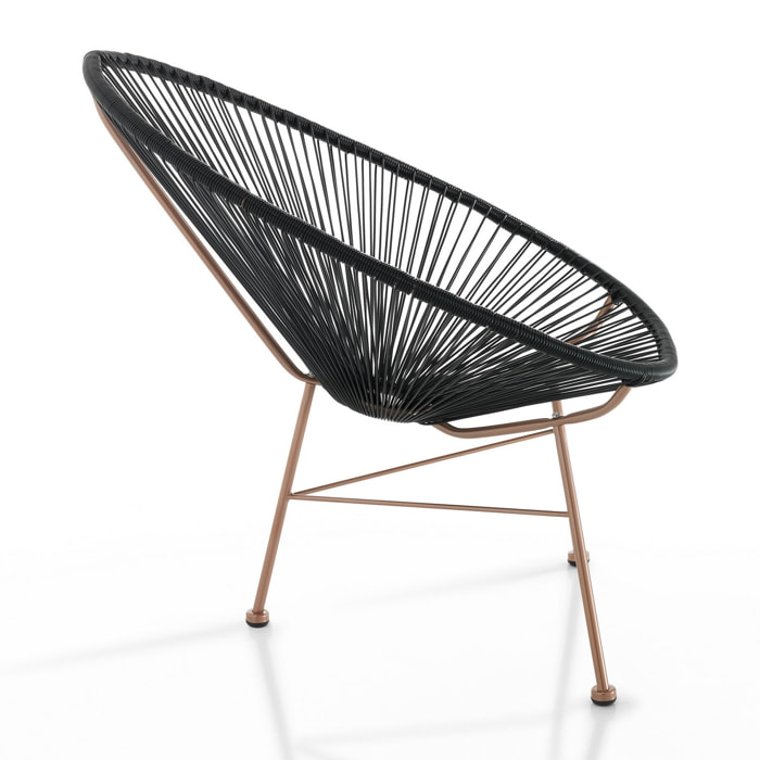Tomasucci Fauteuil intérieur / extérieur NUMANA NOIR
