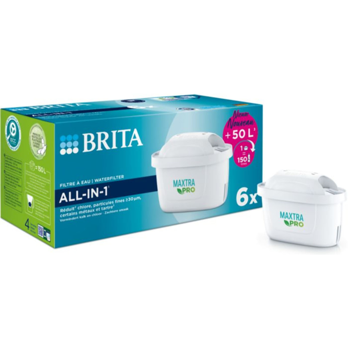 Cartouche filtrante BRITA maxtra pro all in 1 pack de 6