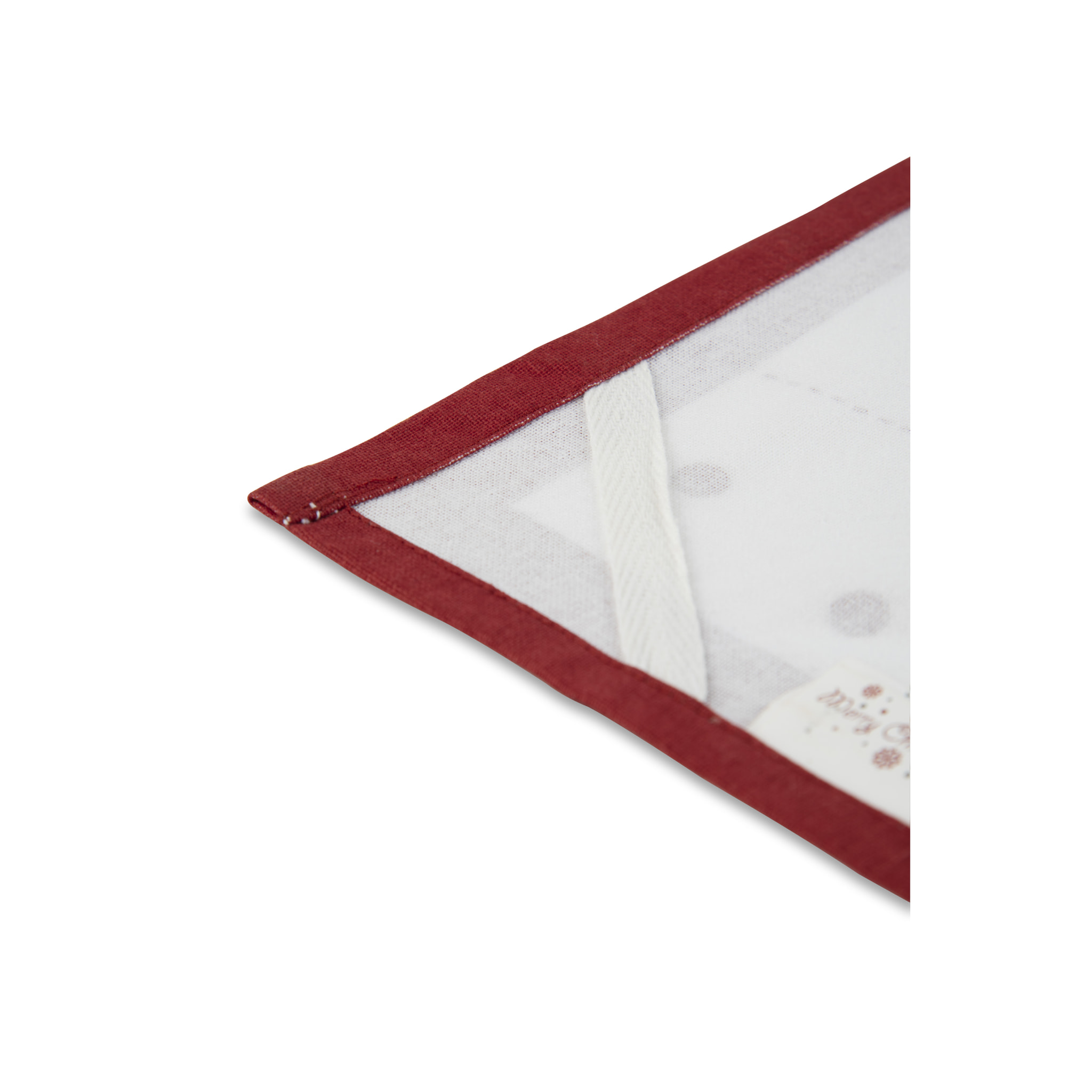 Set torchon avec manique Excelsa – Merry Christmas, Coton Blanc