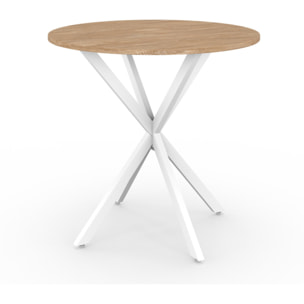 Tables rondes Soline - Blanc - bois