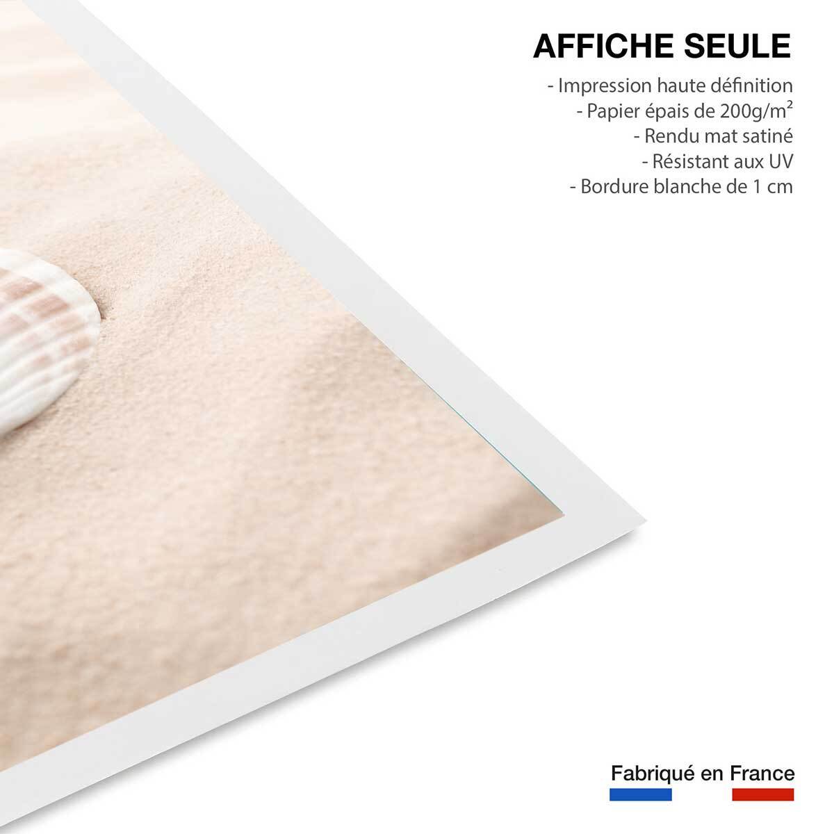 Poster coquillage Affiche seule