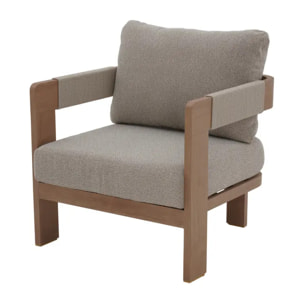 Fauteuil de salon de jardin Oryna miel