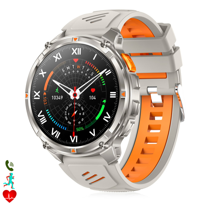 Smartwatch QS35 con IA, oltre 100 modalità sportive, assistente vocale e monitor della salute.