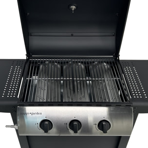 Barbecue au gaz HAWAÏ - 3 brûleurs 8,4kW