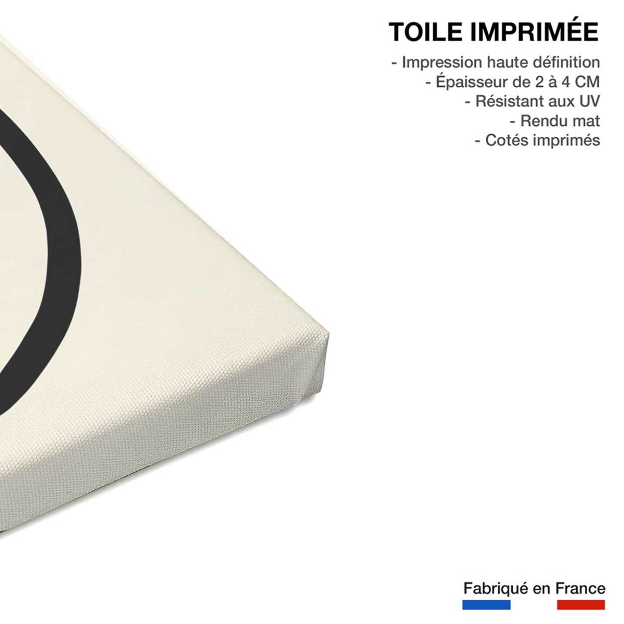 Tableau line art bold II Toile imprimée