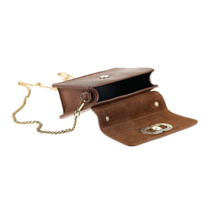 Borsa a mano da donna Made in Italy - Modello Aurélia Nova - 100% pelle - 19.5 x 10.0 x 7.0 cm