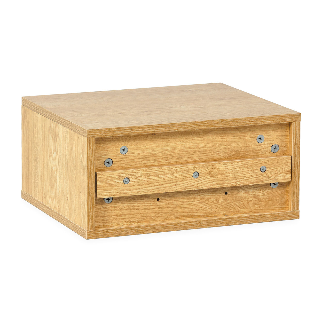 Mesita de noche flotante Mónica 1 cajón efecto Roble