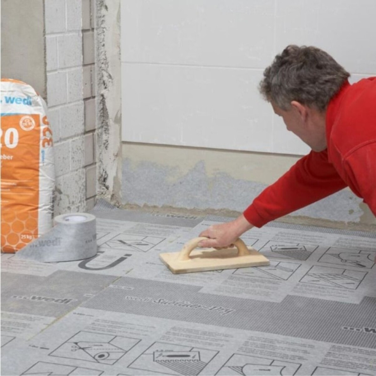 WEDI Natte d'étanchéité Subliner Dry support béton 30m x 1m