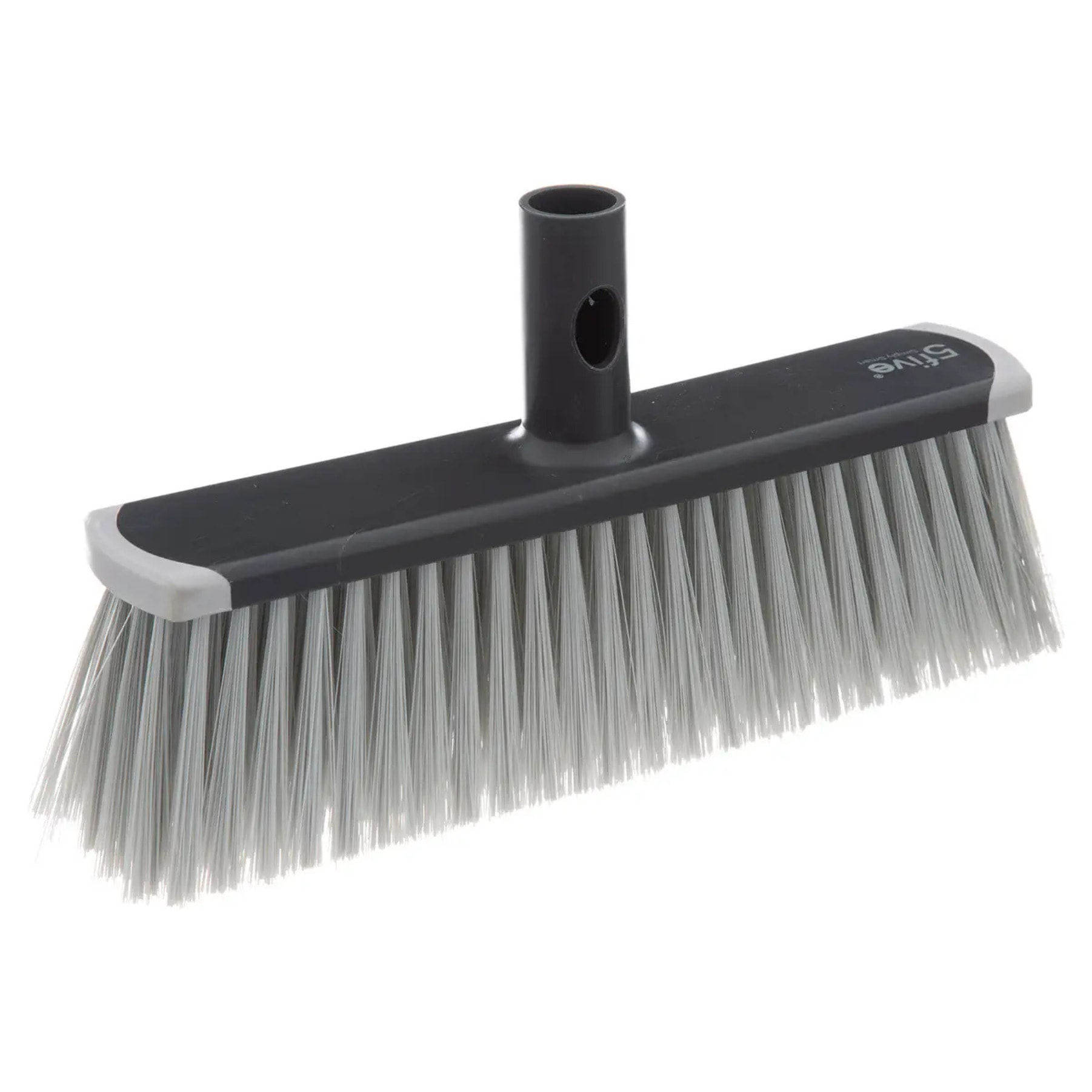 Tête de balai souple "Click & Clean" gris