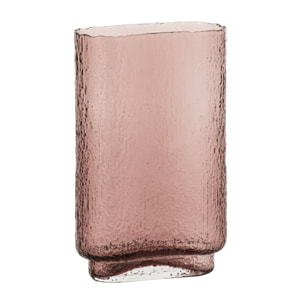 J-Line vase - verre - bordeaux - large