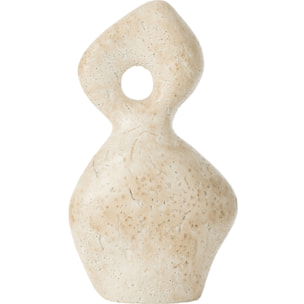 J-Line Figurine Abstraite Olina Ceramique Creme Large