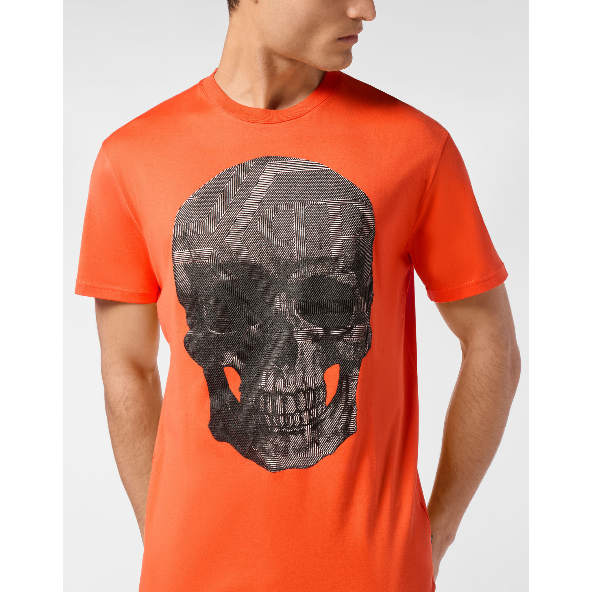 PHILIPP PLEIN T-Shirt Round Neck SKULL