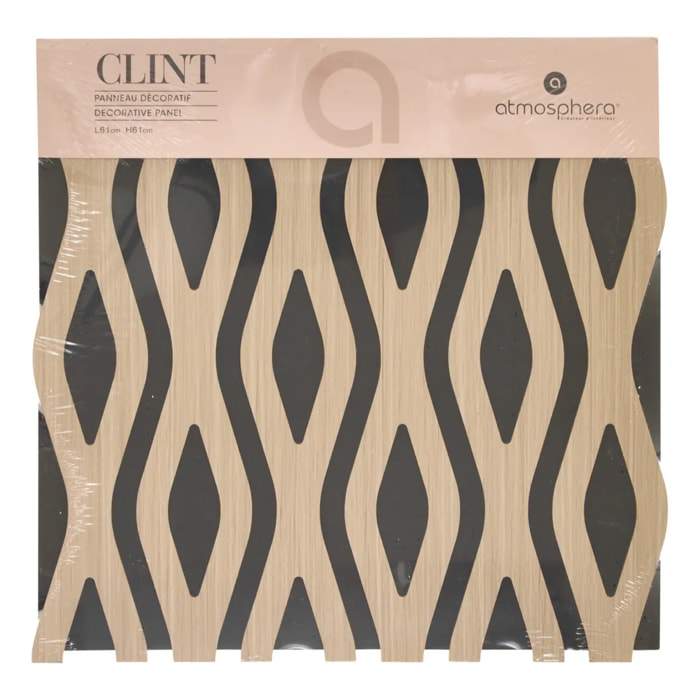 Panneau décoratif mural Clint beige 61x61cm
