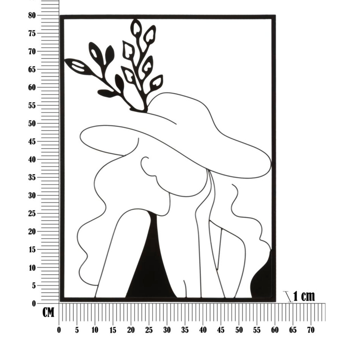 PANNELLO IN FERRO ELEGANT -A- CM 60X1X80