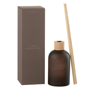 J-Line Bâtonnets parfumés Accords Essentiels - Vanille Gourmande - brun - 250ml