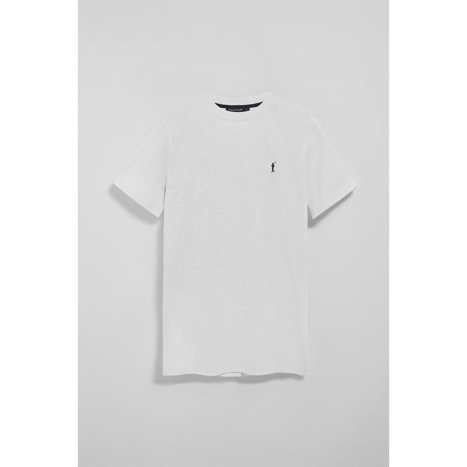 Pack de tres camisetas azul marino, gris vigoré y blanca con cuello redondo y logo bordado Rigby Go