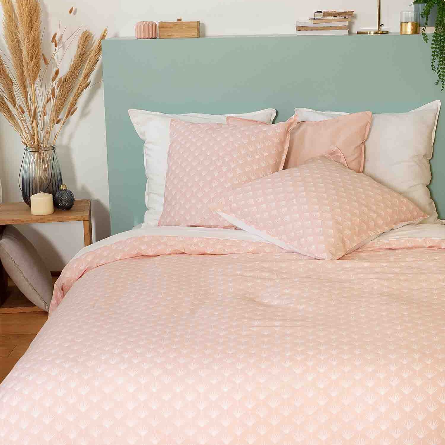 Parure housse de couette 3pcs 100% coton lave 57 fils evi