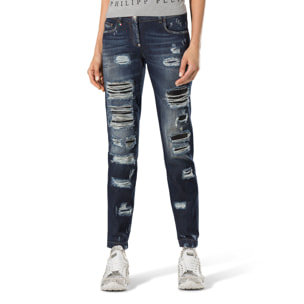 PHILIPP PLEIN boyfriend denim "lot to do"