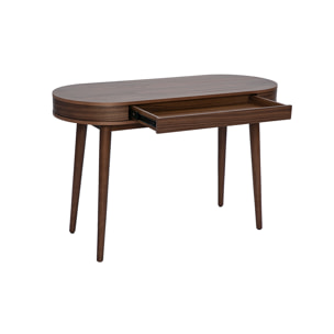 Bureau avec tiroir en bois foncé L120 cm JUDITH