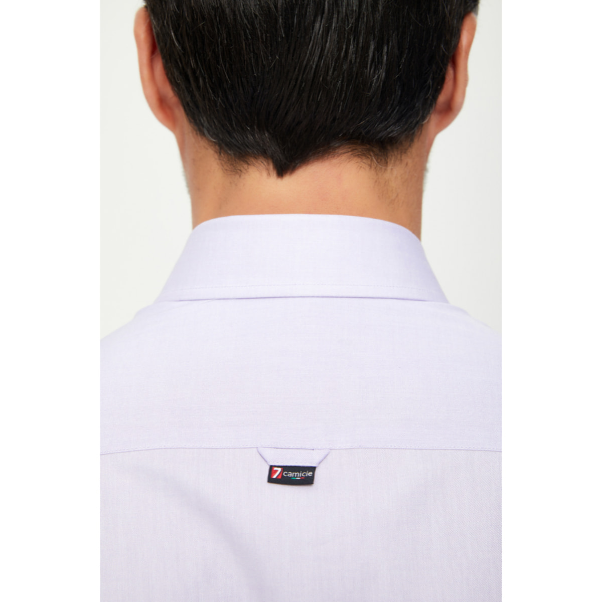 Camicia Uomo 1 Bottone Button Down Slim Cotone Unito Celeste