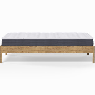 Pack lit en bois massif + Matelas mémoire de forme - AINA & MEMO HR