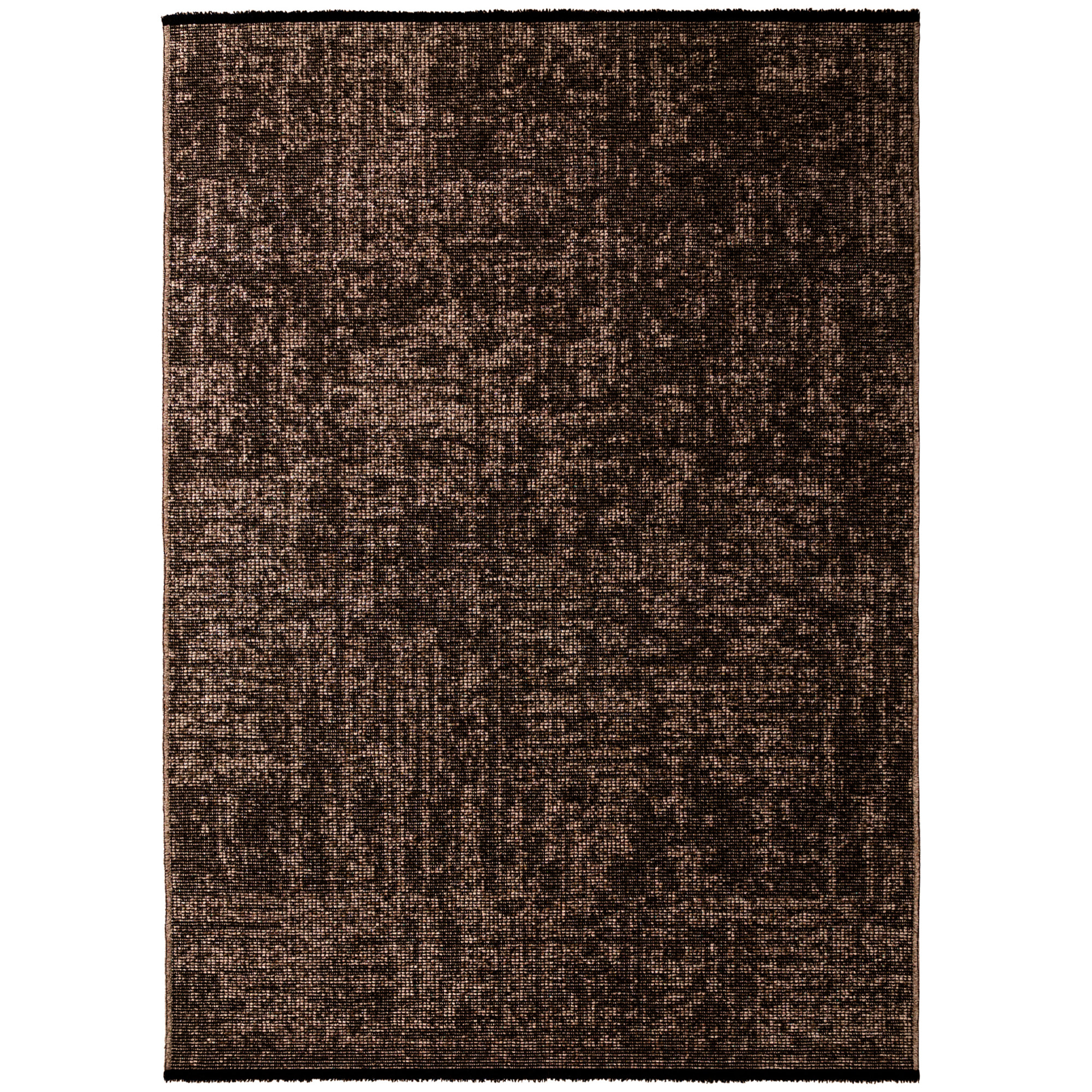 MIRA - Tapis de salon marron au design abstrait