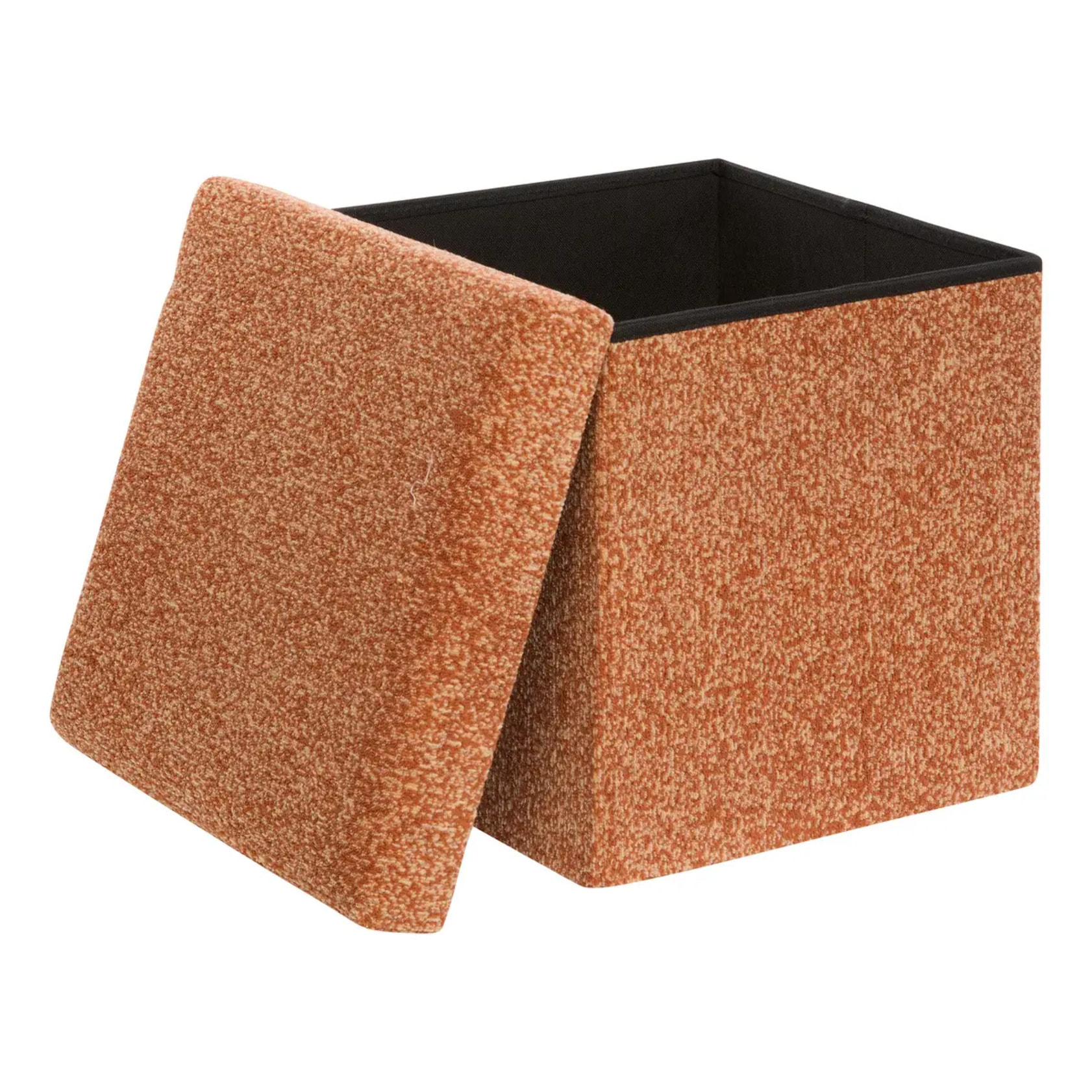 Pouf Coffre Pliable Oxia 38x38cm Ambre