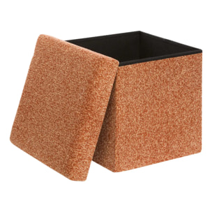 Pouf Coffre Pliable Oxia 38x38cm Ambre