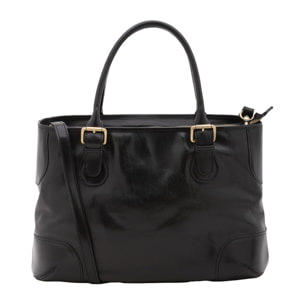 Borsa a tracolla da donna - Modello False - 100% pelle - 28.0 x 43.0 x 16.0 cm