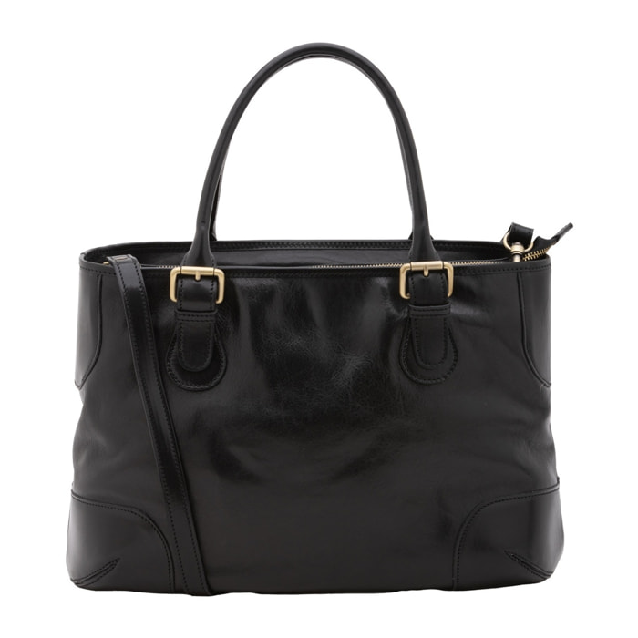 Borsa a tracolla da donna - Modello False - 100% pelle - 28.0 x 43.0 x 16.0 cm