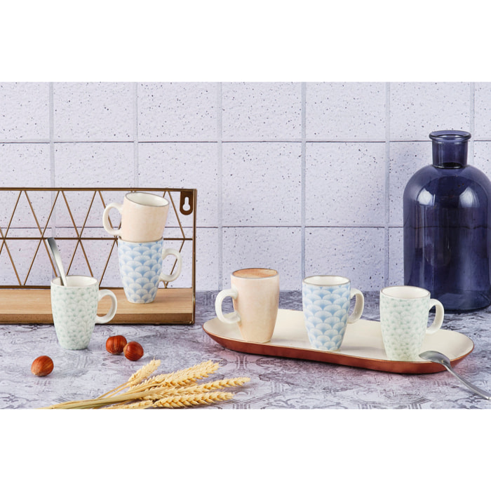 Tasse PATTERN 9cl - 6 pièces - Pastel