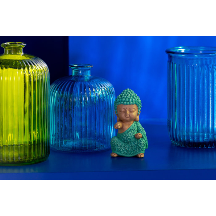 J-Line vase Bouteille Stripe Bottle Stripe - verre - aqua - small