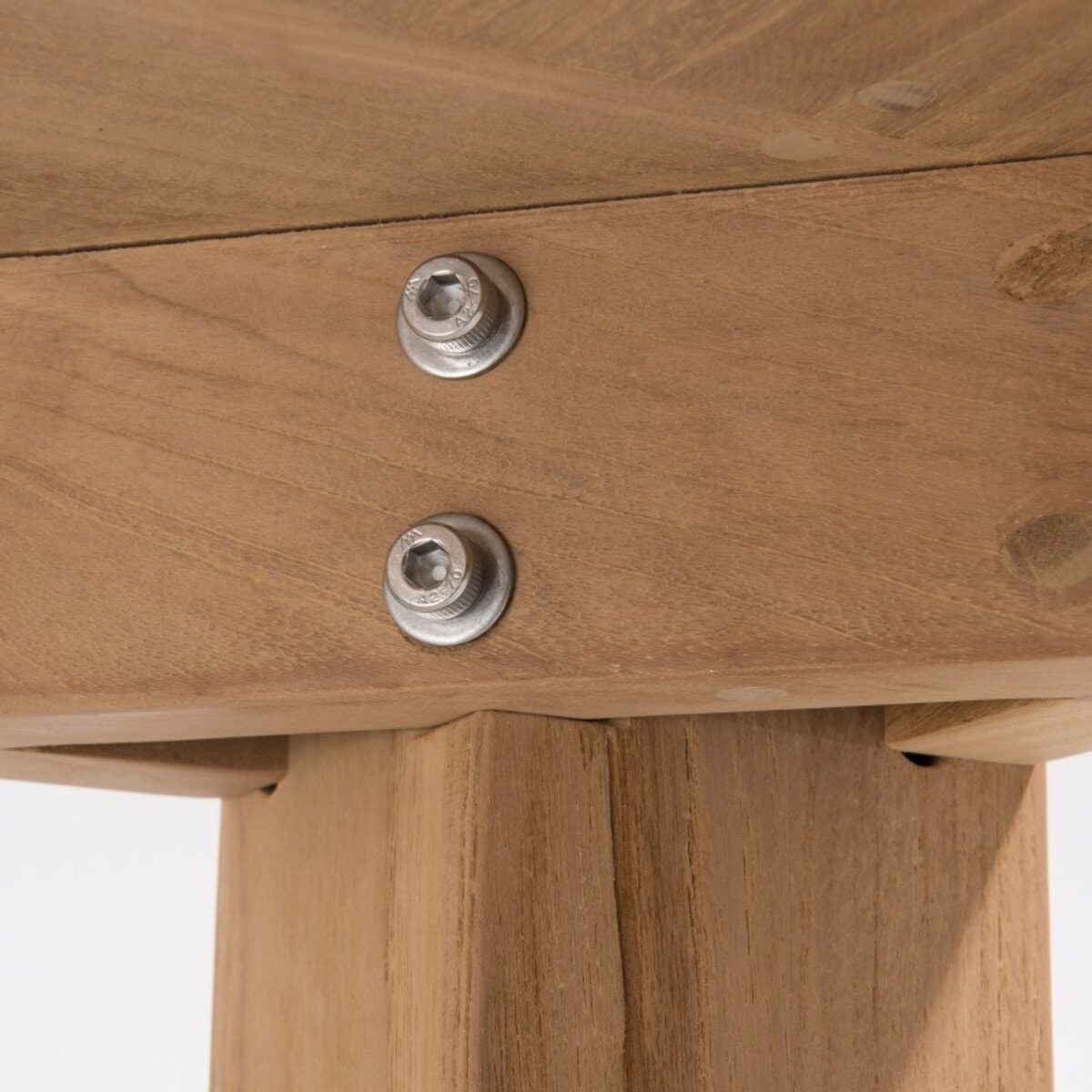 KIM - Table de jardin 6/8 personnes - DENVER 220 x 100 cm en bois Teck