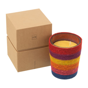 J-Line bougie parfumée Panier - Woody Aurora - verre - mix - medium - 55H