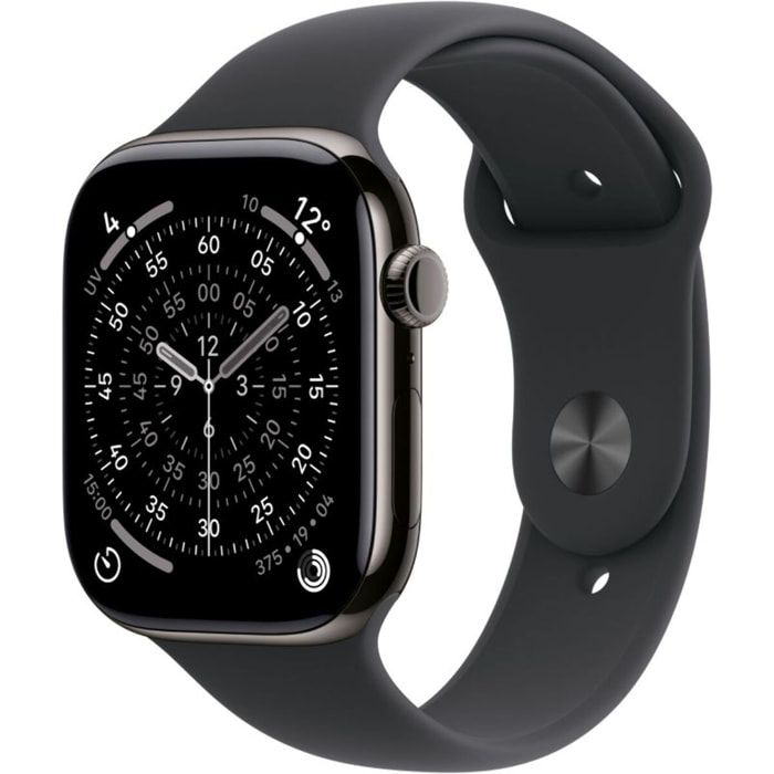 Montre connectée APPLE WATCH 46mm Tit Ardoise / Noir Serie 11 M/L Cel