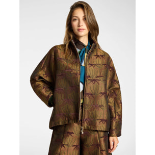Elena Mirò - Giacca in tessuto jacquard - Marrone