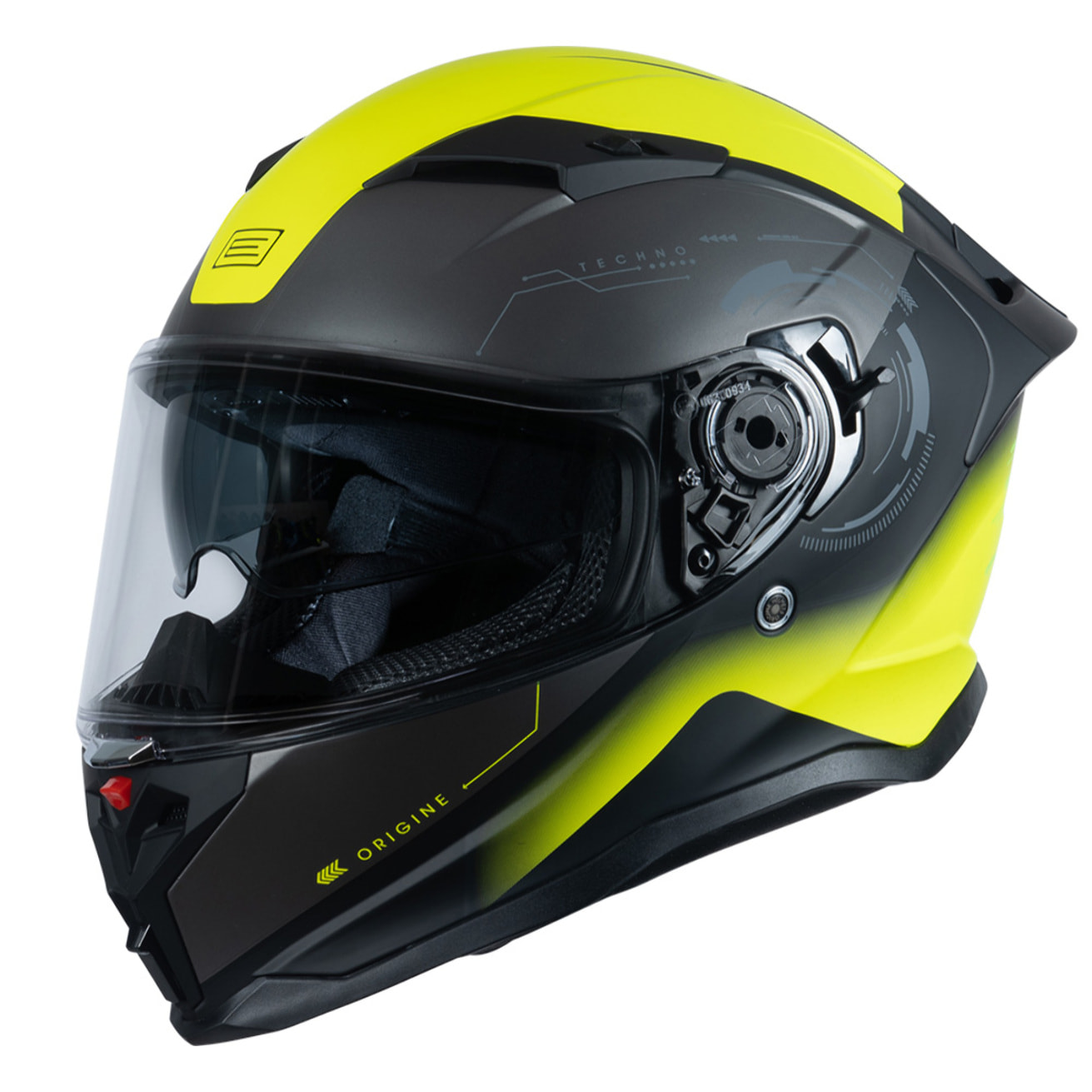 CASCO ORIGINE FORCE BUNKER FLUO TECHNO YELLOW BLACK