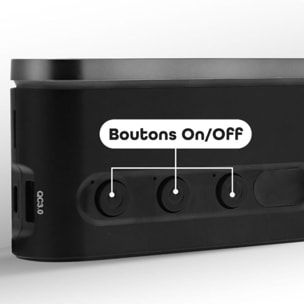 Chargeur allume cigare TNB Station de charge 65W 7 en 1  USB-C noir