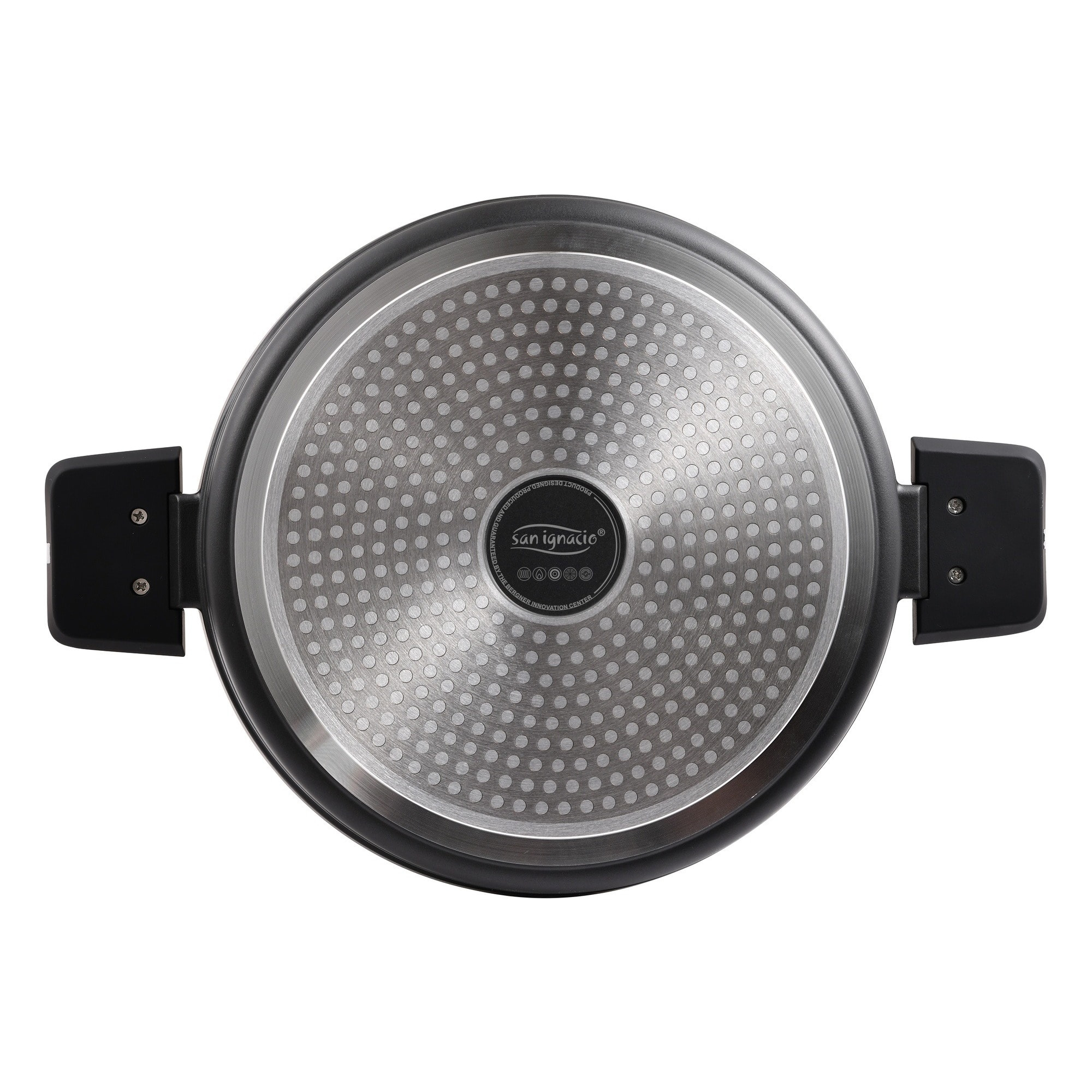 Olla baja 28x8.0cm alu fundido ind c/tapa bistro grey