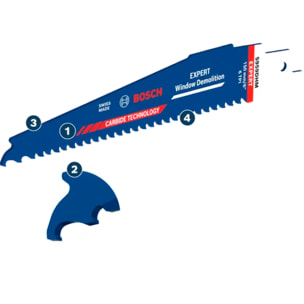 Lame EXPERT Window Demolition S959DHM - Pour scies sabres - BOSCH - 2608902328
