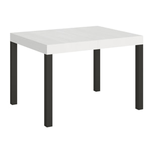 Table extensible 70x110/194 cm Everyday Frêne Blanc cadre Anthracite