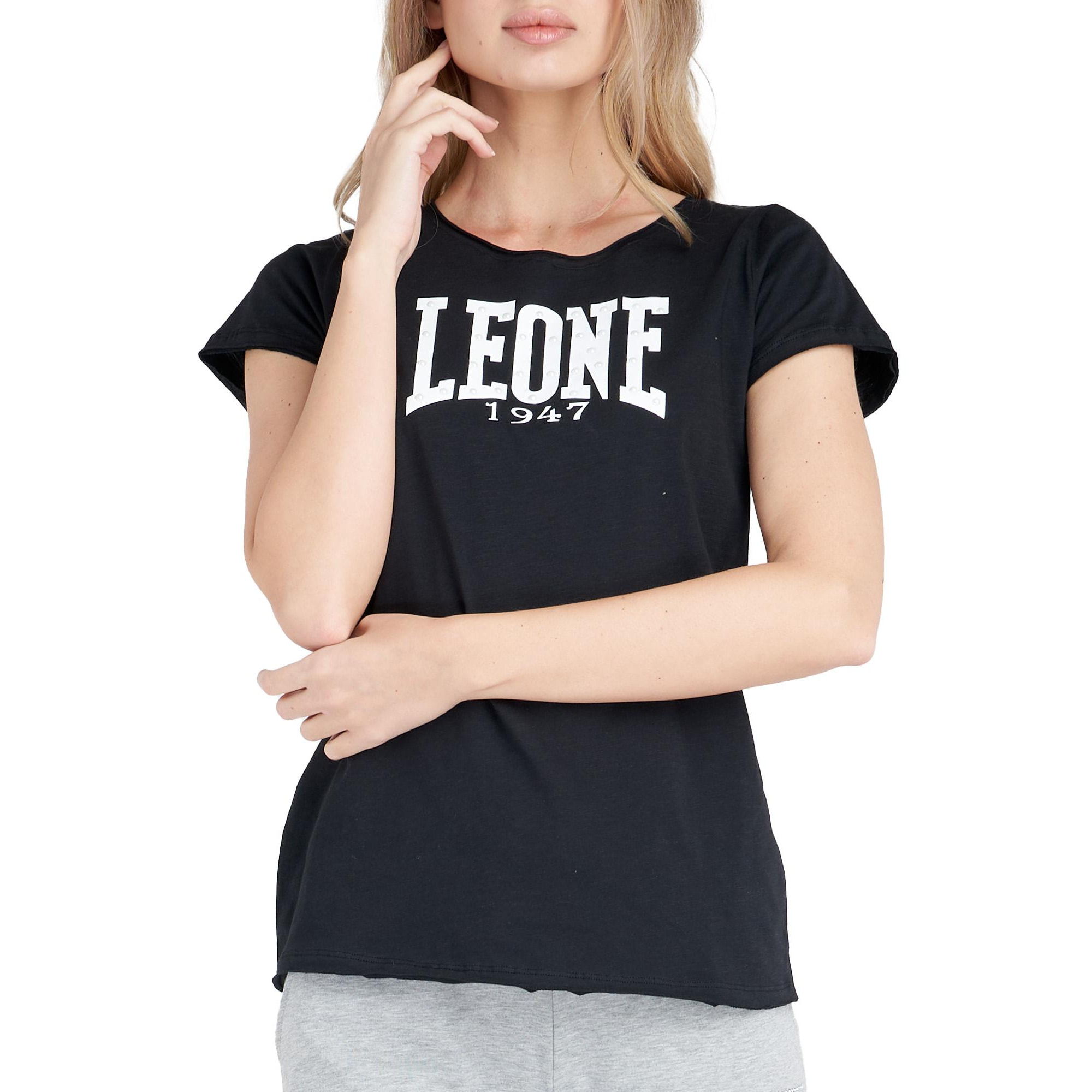 T-shirt a maniche corte da donna logo grande Luxury