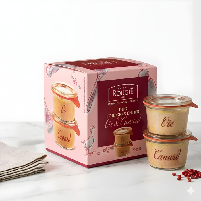 Duo découverte Entier oie et canard - 80g