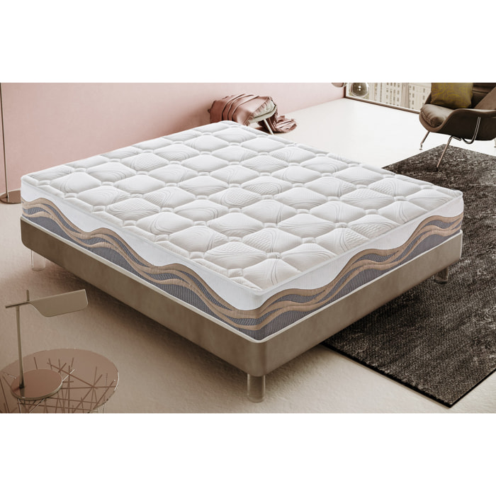 Materasso 160x190 800 Molle Insacchettate e Memory Foam - Memory Foam 5 cm