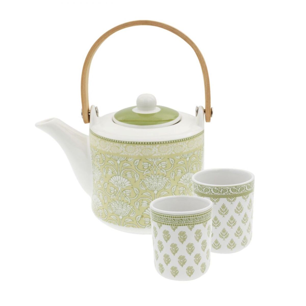 Lot de 2 tasses et 1 théière avec infuseur, SOLIMAN