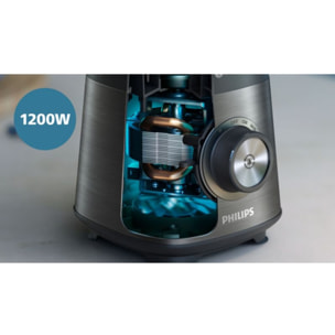 Blender PHILIPS HR3040/00 Blender mixeur métal Série 5000 2L, 1200W