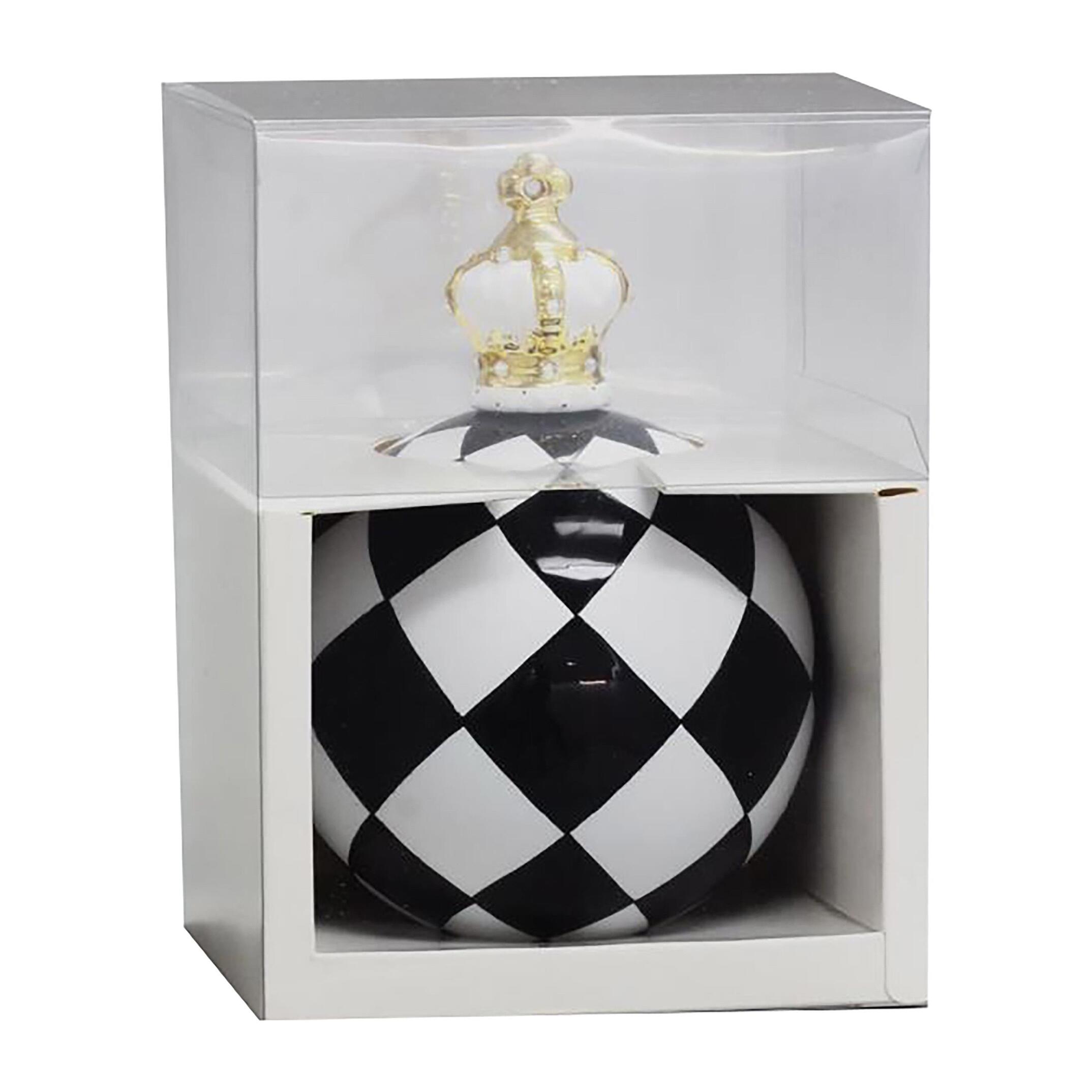 Sfera con rombi top corona - Pezzi 3 - BIANCO - Bianchi Dino SpA