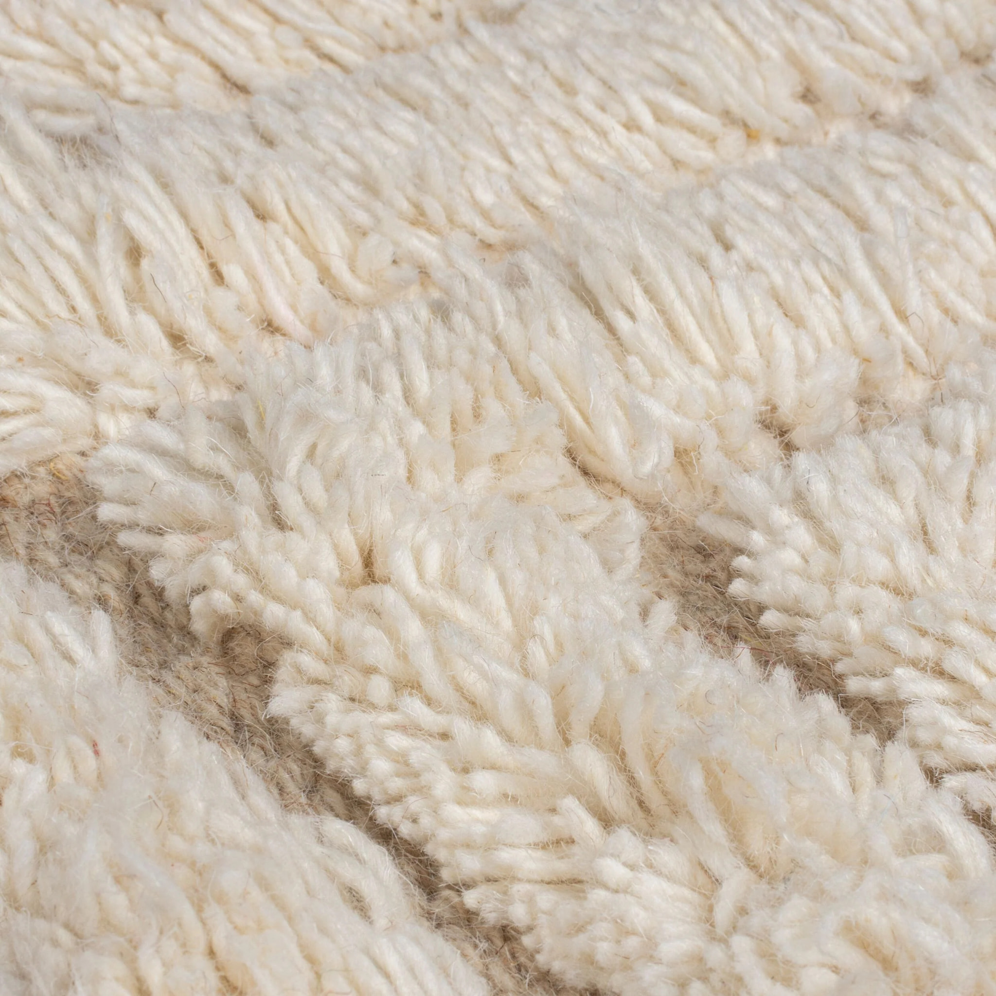 Tapis shaggy en laine GREEK KEY